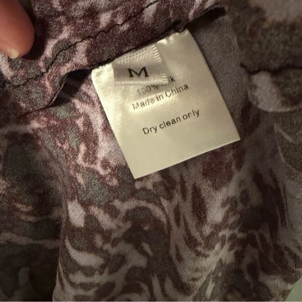 Realisation Par The Scarlet Purple Leopard Silk Midi Dress - Picture 6 of 6